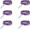 6 Pack Purple Orange Fairy Halloween Lights Battery Operated with Timer